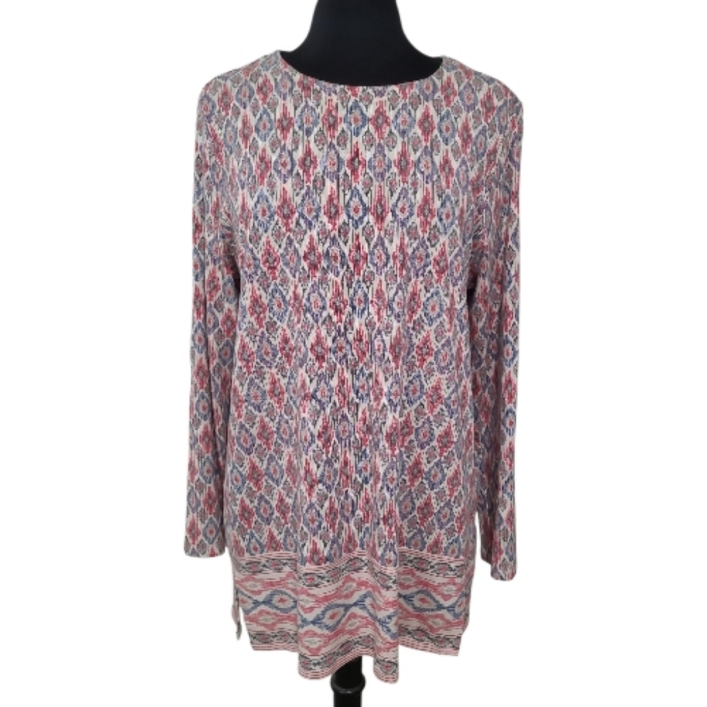 J. Jill Luxe Supima Forward Seam Tunic Size L